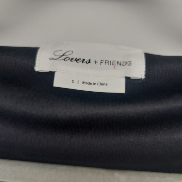 Lovers + Friends Black and Silver V Neck Cropped Sweaters - Picture 8 of 11